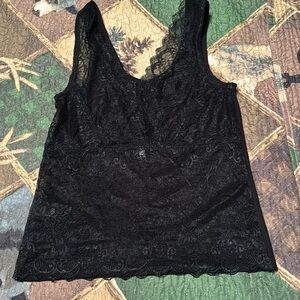 Red Bke size medium lace crop top